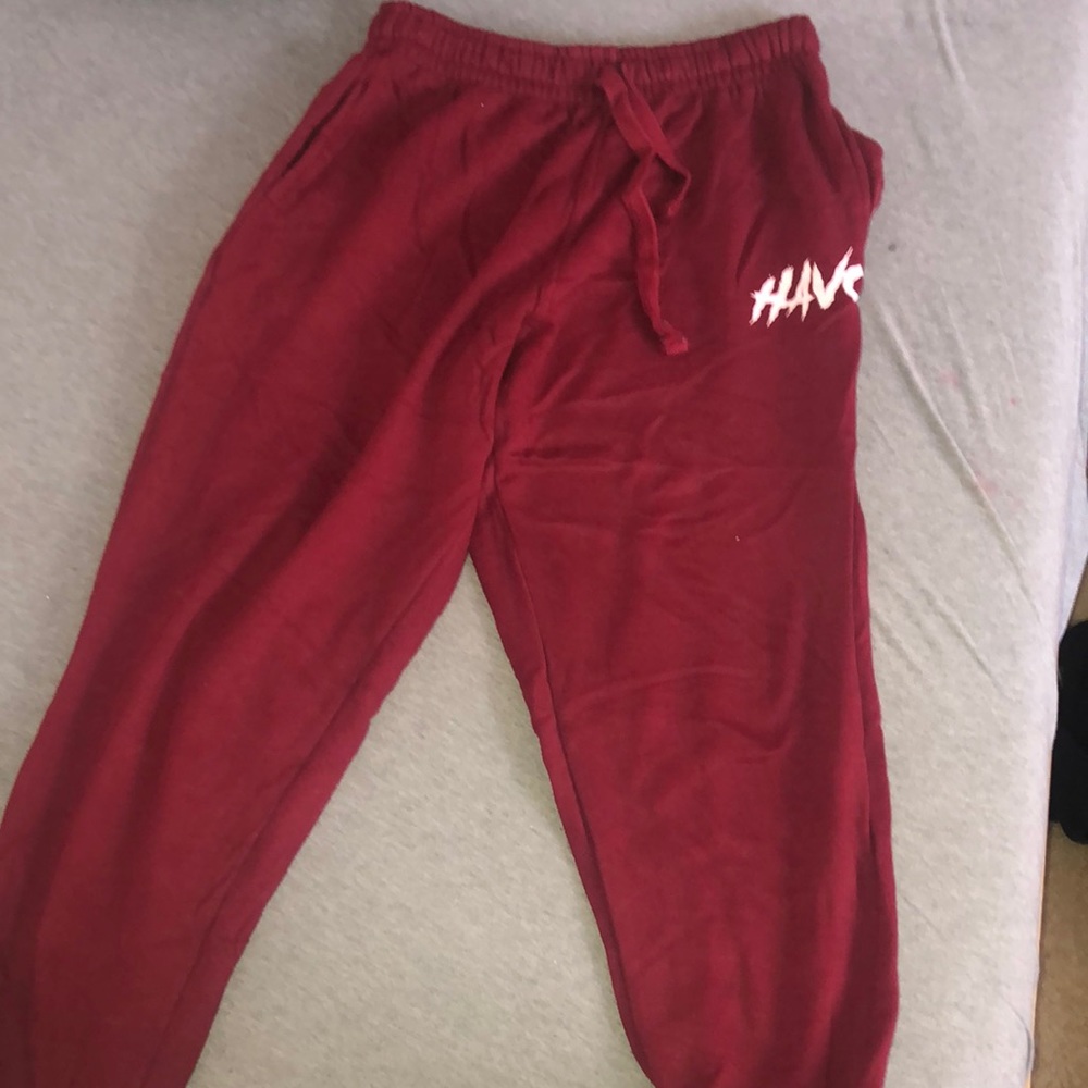 H.A.V.O Burgundy sweatpants
